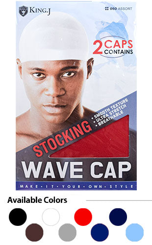 KING J Stocking Wave Cap (2pc)